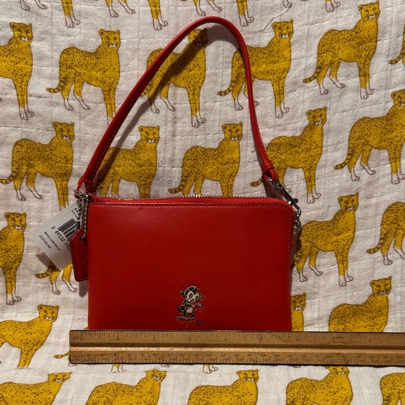 Coach Red Gary Baseman Wristlet - Picture 2 of 5